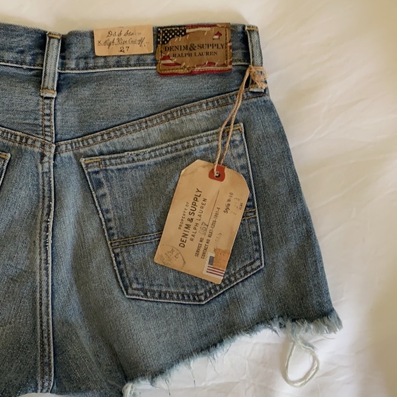 Ralph Lauren High-Rise Denim Cut-Off Shorts 🌱 - Picture 4 of 5